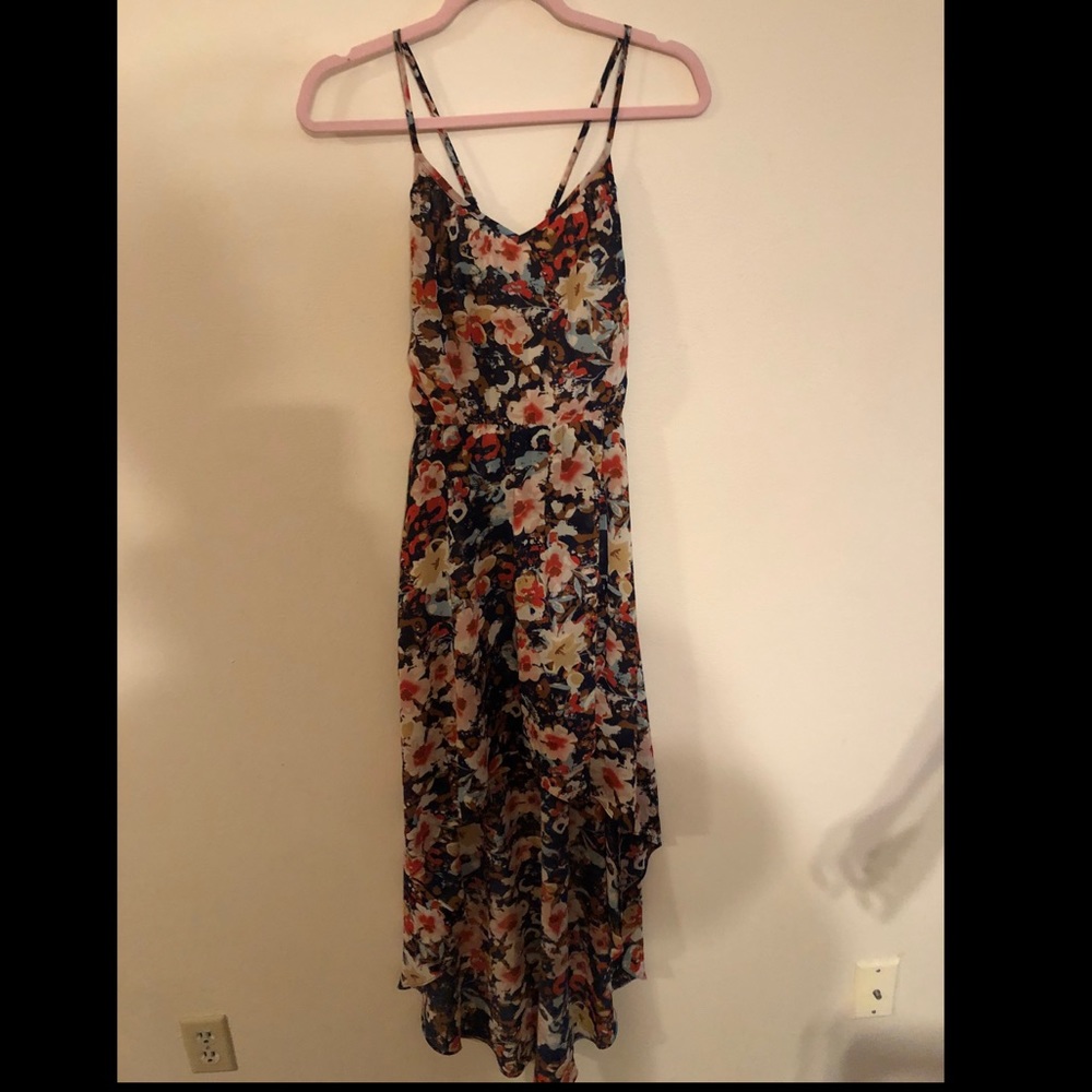 Floral High Low Dress